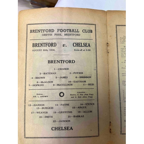 622 - 1938/39 Brentford v Chelsea, Souvenir of the Football League Jubilee edition 1888 to 1938. Loose pag... 