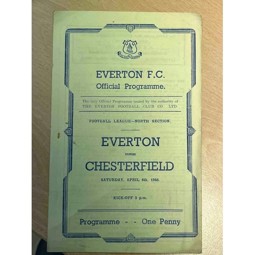 6 - 1945/46 Everton v Chesterfield, Good condition