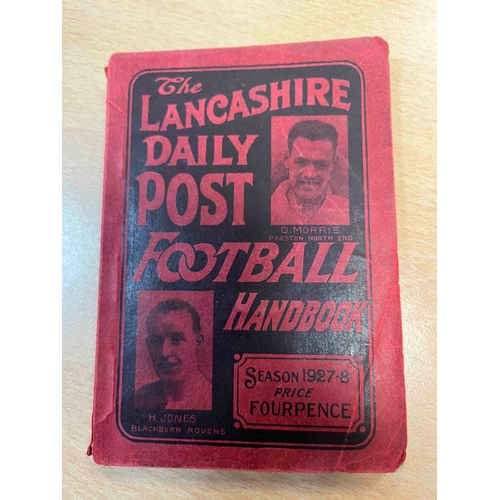 9 - 1927/28 Lancashire Daily Post football Handbook, good condition.