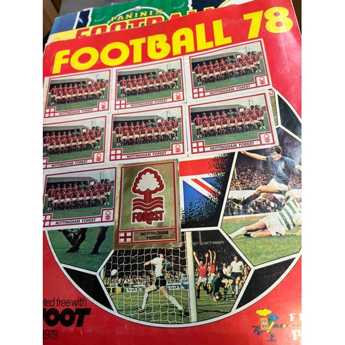 25 - Various incomplete albums, including Panini and FKS. Panini Football 89 Good, Panini Football 78 nea... 
