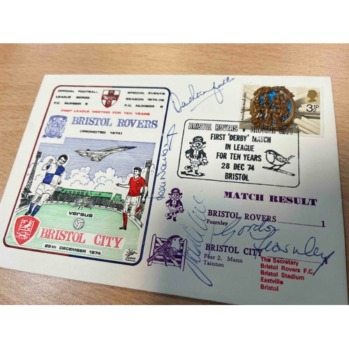 36 - 1974/75 First Day Cover, Bristol Rovers v Bristol City, First Derby game in ten years. City winning ... 