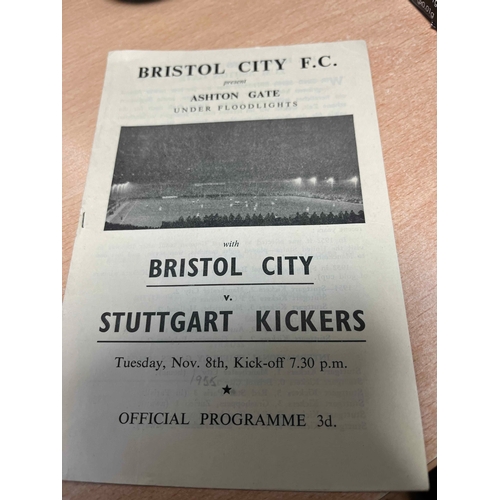 45 - 1955/56 Bristol City v Stuttgarter Kickers, Friendly, Good