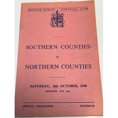 72 - 1948/49 Southern Counties v Northern Counties, Played at Dulwich Hamlet