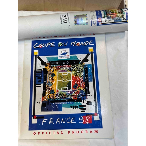 59 - World Cup 1998 Poster plus World Cup Programme