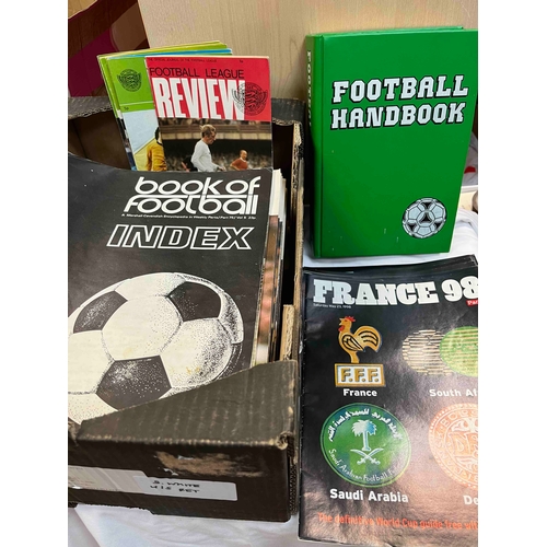 62 - Box of Marshall Cavendish Book of Football unbound magazines. Football Handbook volume 1