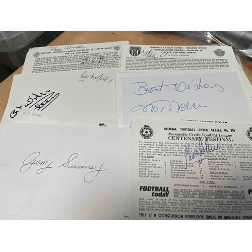 96 - First Day Covers inserts x 78, All individually, Signed inc, Sanchez, Osbourne, Sweeney, McIlroy, Cl... 