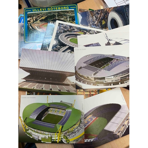 98 - 116 x Unused Postcards of football Grounds throuhgout the World