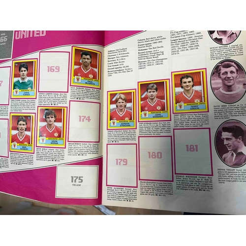 112 - Panini Football 87, Not complete and cover not in great condition, but some stickers inside and quit... 