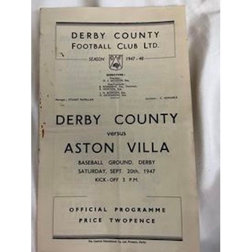 119 - 1947/48 Derby County v Aston Villa, Rust marks