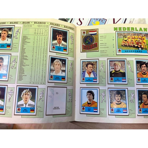 163 - Panini Europa 80, 1 sticker missing, scores written inside.,