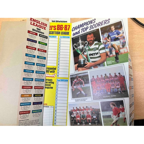 170 - League Ladders from Shoot, 86/87 with Division 1 plus Scottish premier and division 1, Plus the same... 