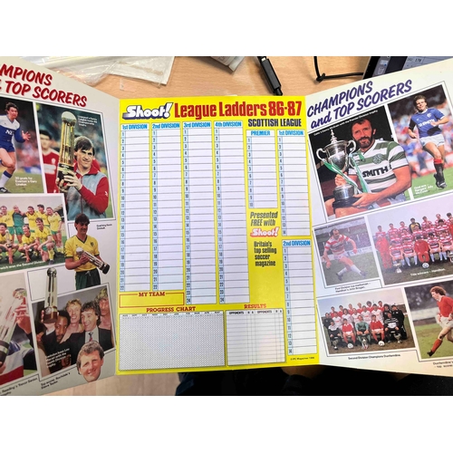 170 - League Ladders from Shoot, 86/87 with Division 1 plus Scottish premier and division 1, Plus the same... 