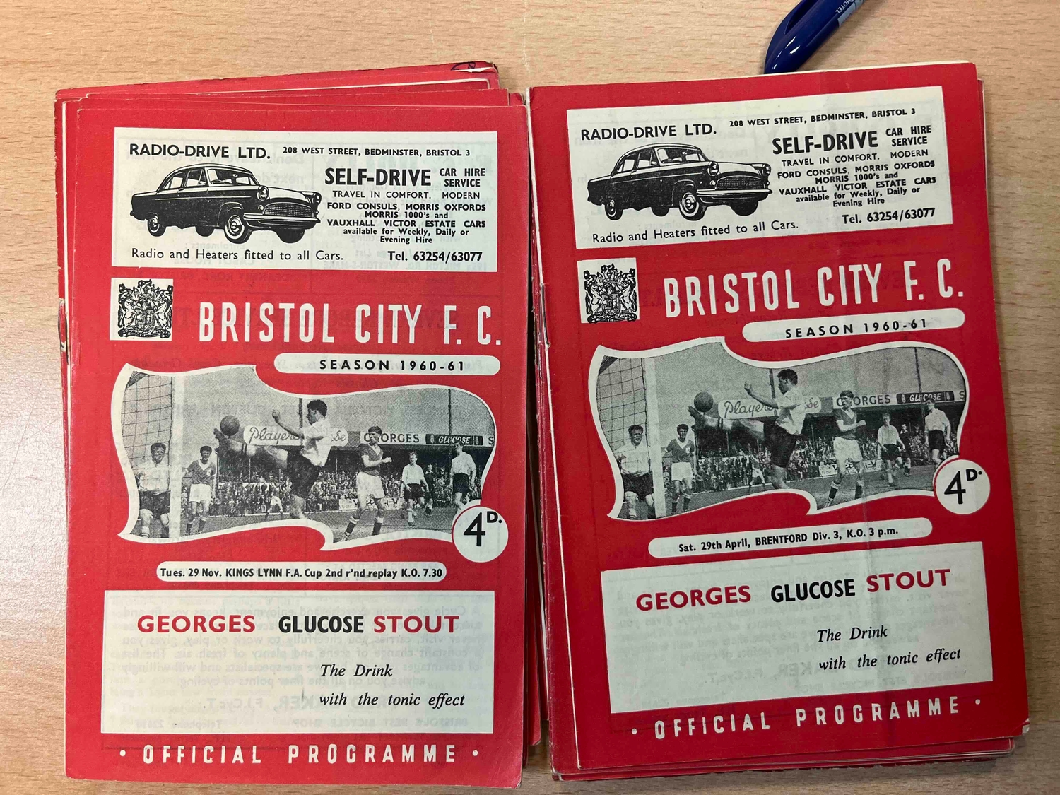 1960/61 Bristol City, Kings Lynn FA Cup, Halifax Town, Chesterfield