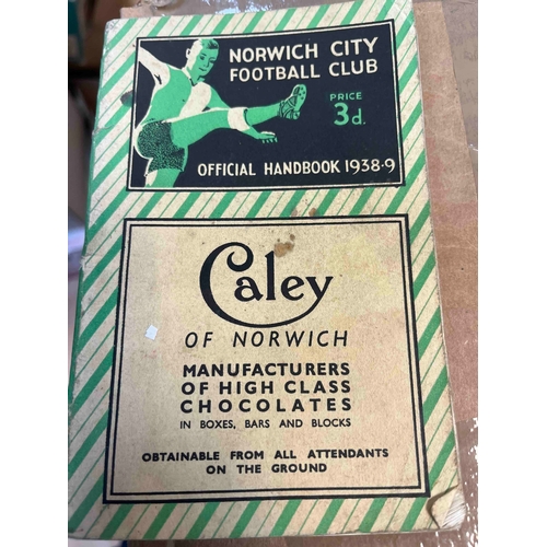 214 - 1938/39 Norwich City Handbook, Excellent handbook with lots of great information on Norwich City. Ma... 