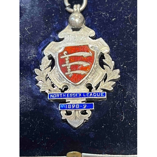 243 - Medal, 1898/99 North Essex League, Division 2, In its own case, Does not say whether winner or runne... 