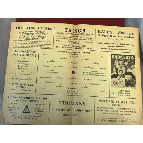 246 - 1948/49 Tooting & Mitcham v Southall, aged but clean copy,no writing.