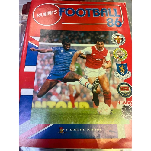 248 - Panini Football 86, Incomplete missing 22, great condition.