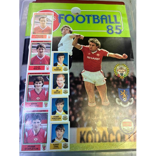 249 - Panini Football 85, Incomplete missing 21, general condition is great but for the cover having stick... 