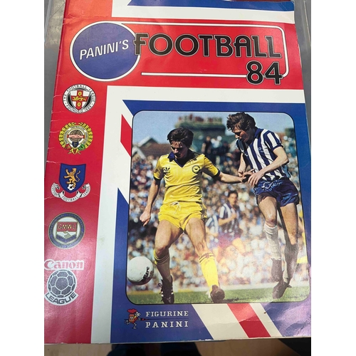 250 - Panini Football 84, Incomplete missing 2, general condition is great but for 
squad numbers being no... 