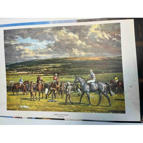 274 - 4 x horse Racing prints, 2 @ 24x21cm the other two half the size. Great Prints ideal for a Pub or a ... 