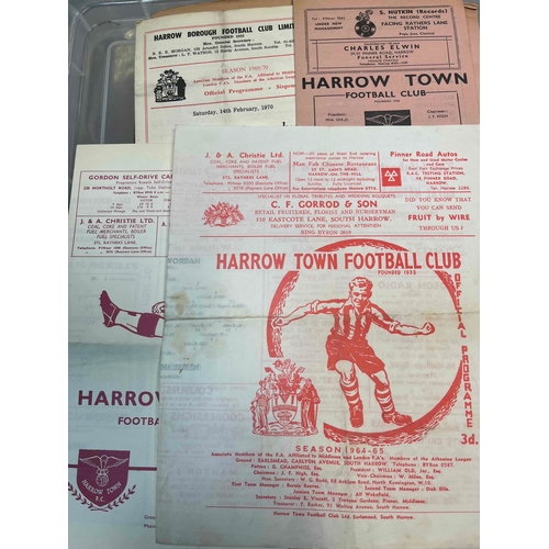 277 - 16 x Harrow Borough 60's programmes