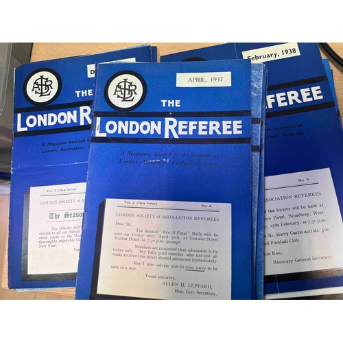 280 - 16 x Pre War London Referee Magazine, from the 30's, 1936, 1937 and 1938,