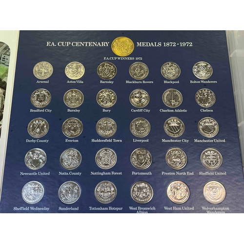 104 - 100 Years of foofball, 1872-1992 Coin Collection, no rusty coins and in very good condition