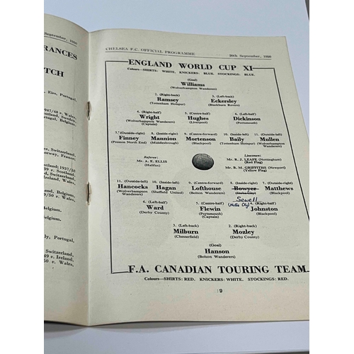 28 - 1950/51 Charity Shield, Chelsea v FA Canadian Touring Team. TC