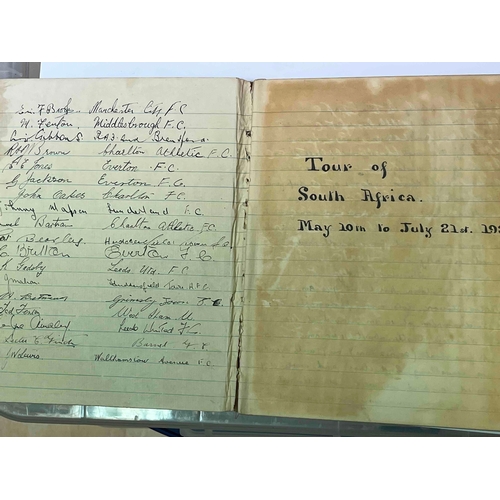 29 - Two TOUR DIARIES for FA Touring Teams, Both are signed by the players touring. 1937 Tour to New Zela... 