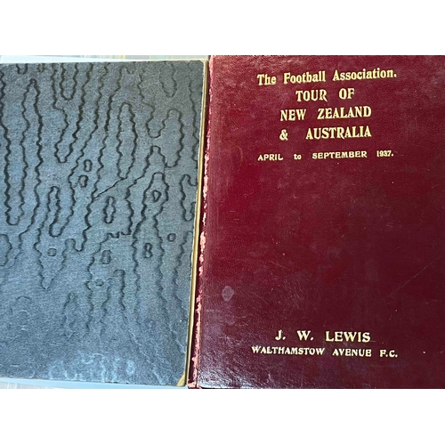 29 - Two TOUR DIARIES for FA Touring Teams, Both are signed by the players touring. 1937 Tour to New Zela... 