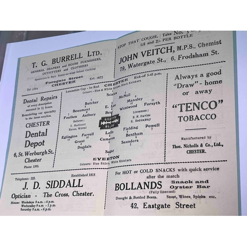 31 - 1948/49 Chester v Everton, Lancashire Cup 1st Round, excellent