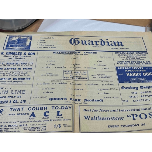 46 - 1950/51 Walthamstow Avenue v Queens Park (Scotland), Jubilee Commemoration match. Some TC. Good cond... 