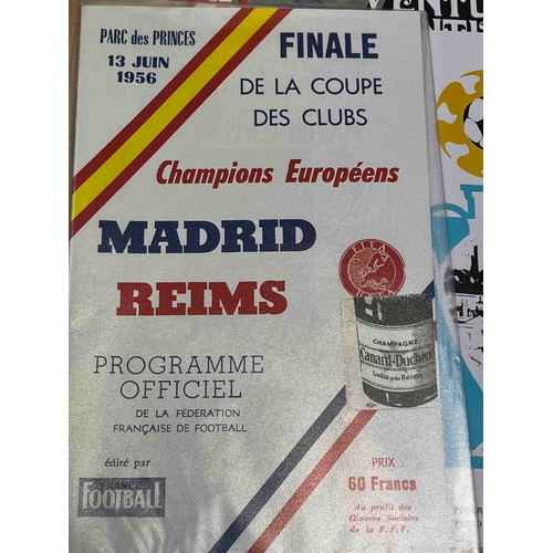 53 - 3 x European Cup Reprinted programmes, 1956 Real Madrid v Reims, 1967 Celtic v Inter Milan, 1973 Aja... 