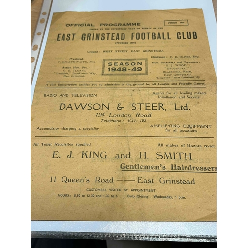 77 - 1948/49 East Grinstead v Haywards Heath, Sussex County League. Good condition for age