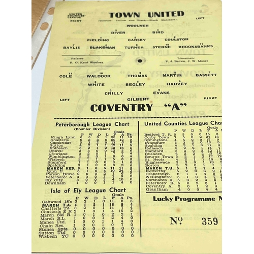 88 - 1951/52 March Town United v Coventry 'A', S/S rare