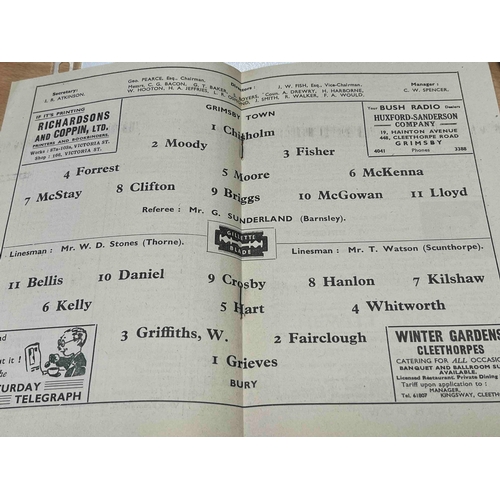 97 - 1948/49 Grimsby Town v Bury, Very Clean Copy