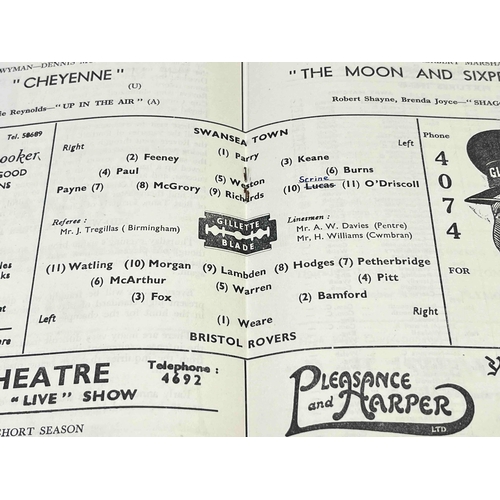 100 - 1948/49 Swansea Town v Bristol Rovers, TC