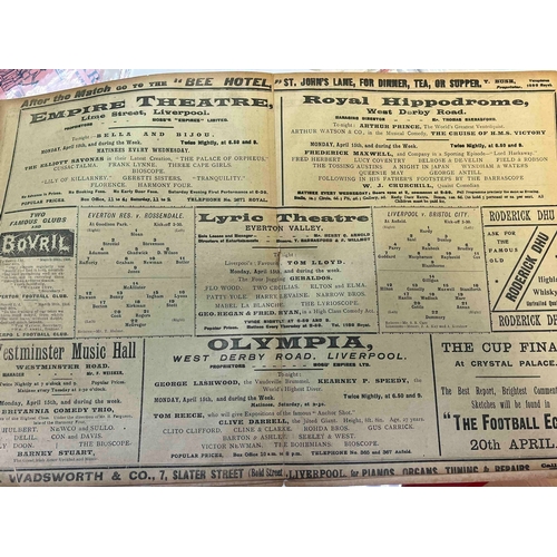 3 - 1906/07 Liverpool v Bristol City, Tear down the side of programme cover but hardly noticeable. The p... 