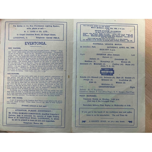 185 - 1945/46 Everton v Chesterfield, Good condition