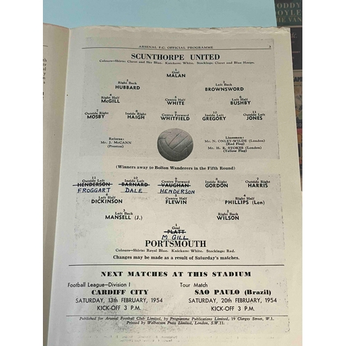 196 - At Arsenal 1953/54 FA Cup 2nd Replay, Scunthorpe United v Portsmouth.