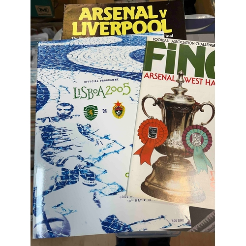 220 - Box of big Match programmes +, great selection of programmes, including European Cup Final, League C... 