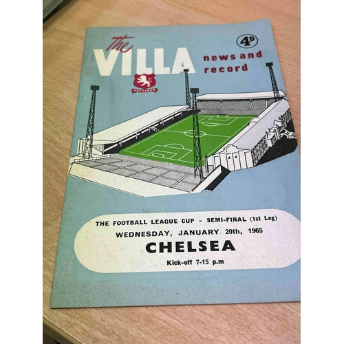 223 - 1965 League Cup Semi Final, Aston Villa v Chelsea. Great condition