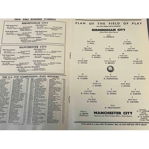 245 - 1956 FA Cup Final, Programme, Ticket and Song sheet, great set for FA Cup Final collectors plus Blue... 