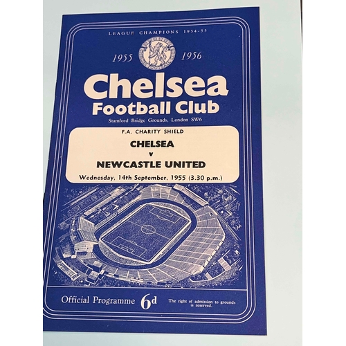 249 - 1955 Charity Shield, Chelsea v Newcastle United, good condition.