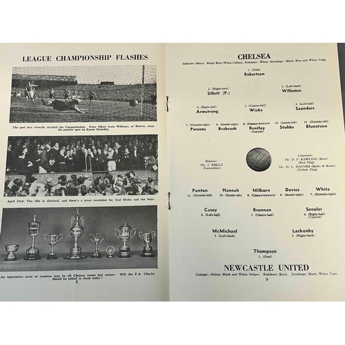 249 - 1955 Charity Shield, Chelsea v Newcastle United, good condition.