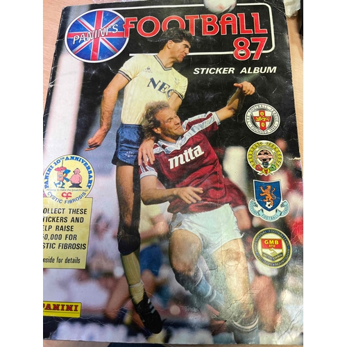 254 - Panini Football 87, Not complete and cover not in great condition, but some stickers inside and quit... 