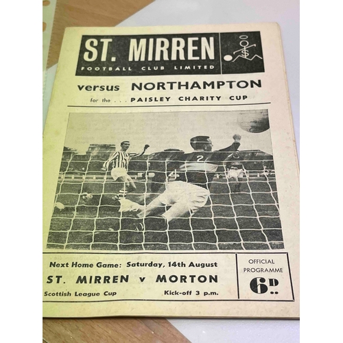 635 - 1965/66 St Mirren v Northampton in the Paisley Charity Cup. Excellent condition