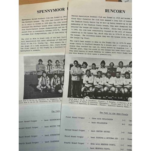 637 - 1978 FA Trophy Semi final Tie, Team information from the FA, plus ticket info and previous rounds in... 