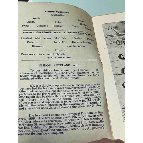 643 - 1947/48 Bishop Auckland v Stade Francais, Fair condition.