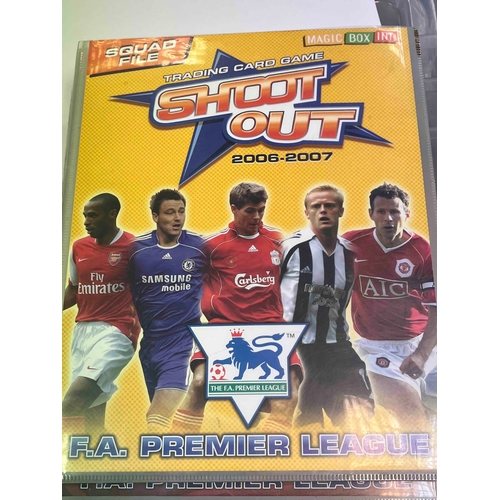 550 - FA Premier League 3 x Shoot Out Card binder Albums, 2004/05, 2005/06 2006/07, Mostly completed but n... 